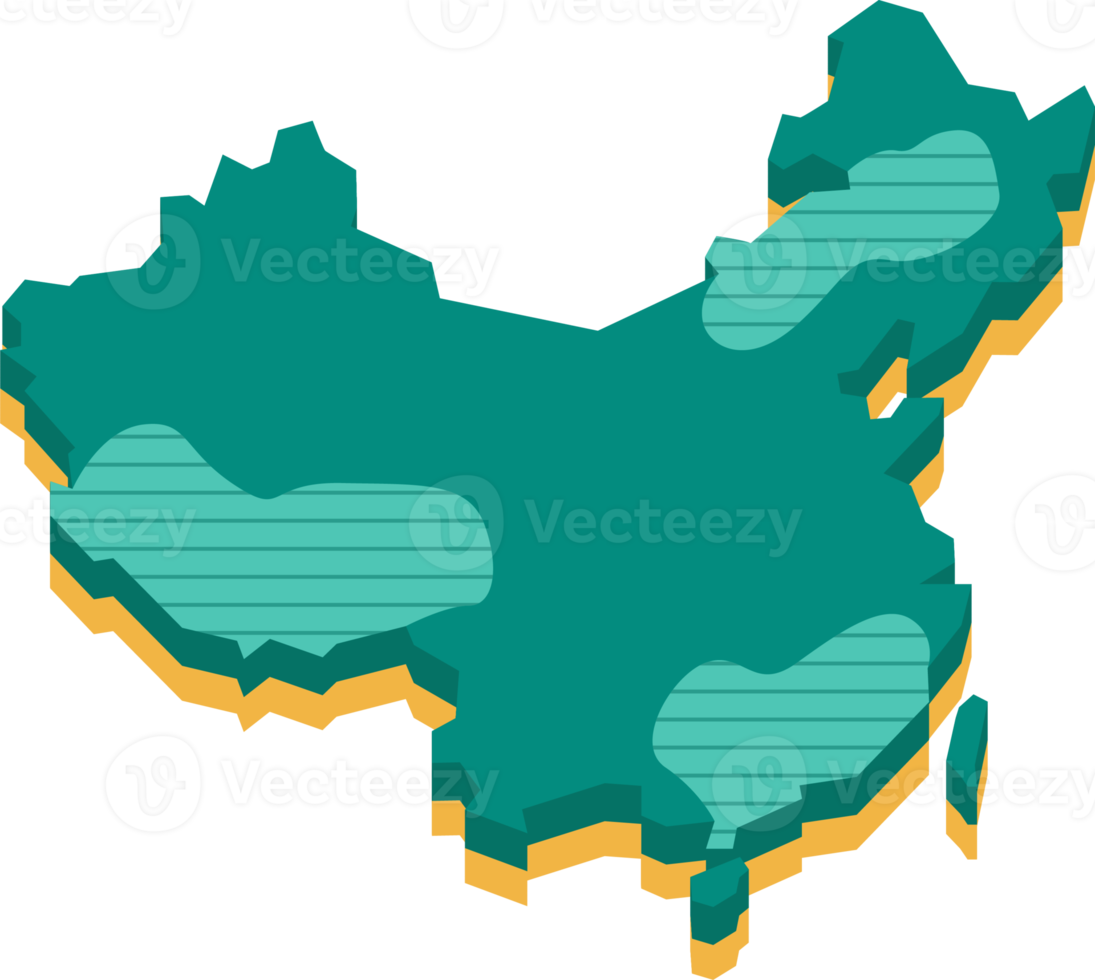 3d map of China png