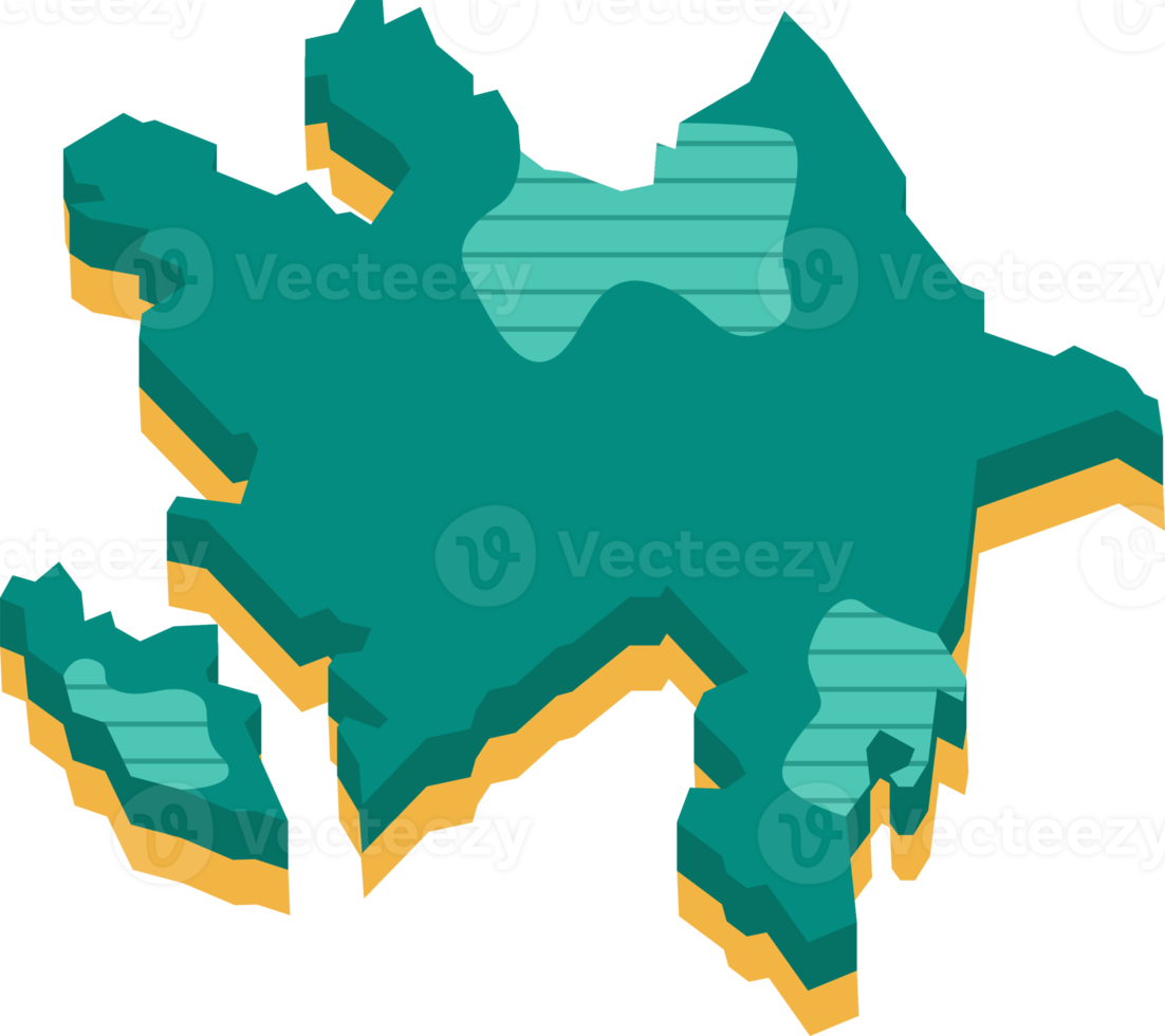 3d map of Azerbaijan png