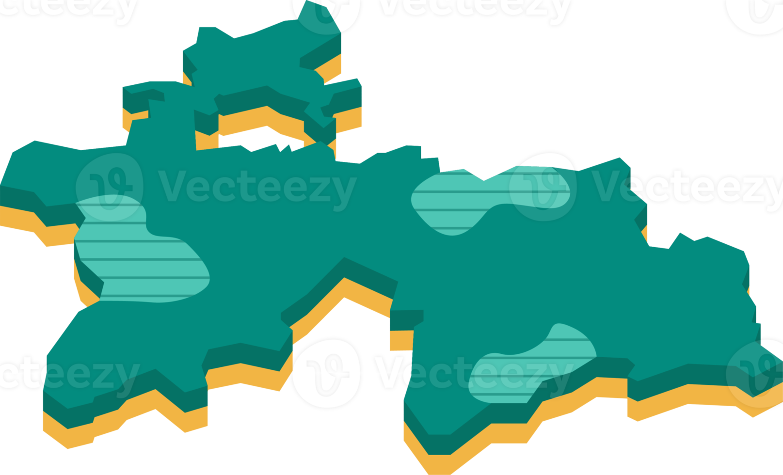 3d map of Tajikistan png