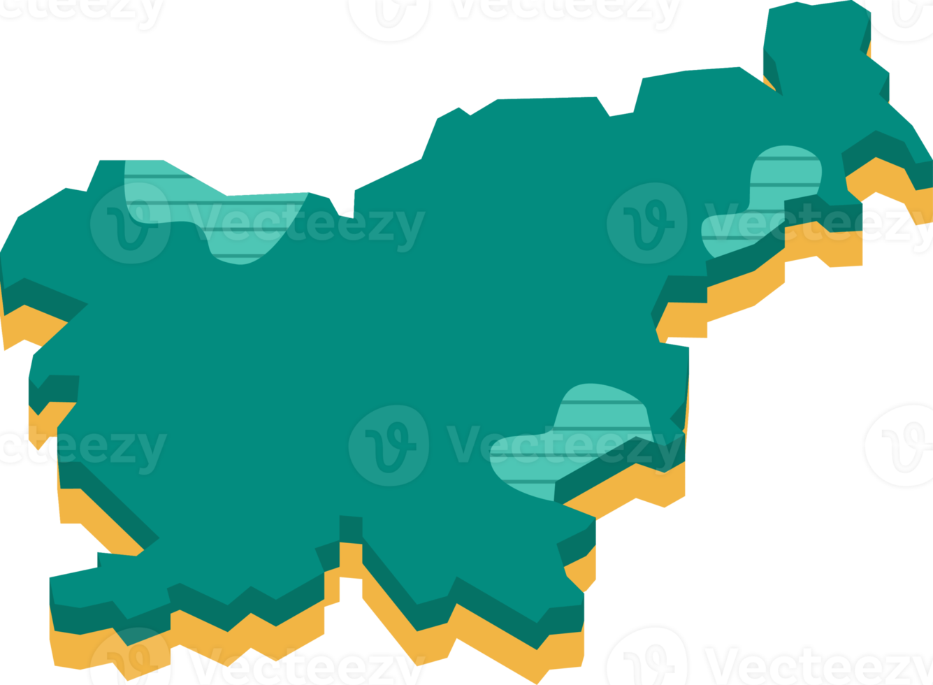 3d Karta av slovenien png