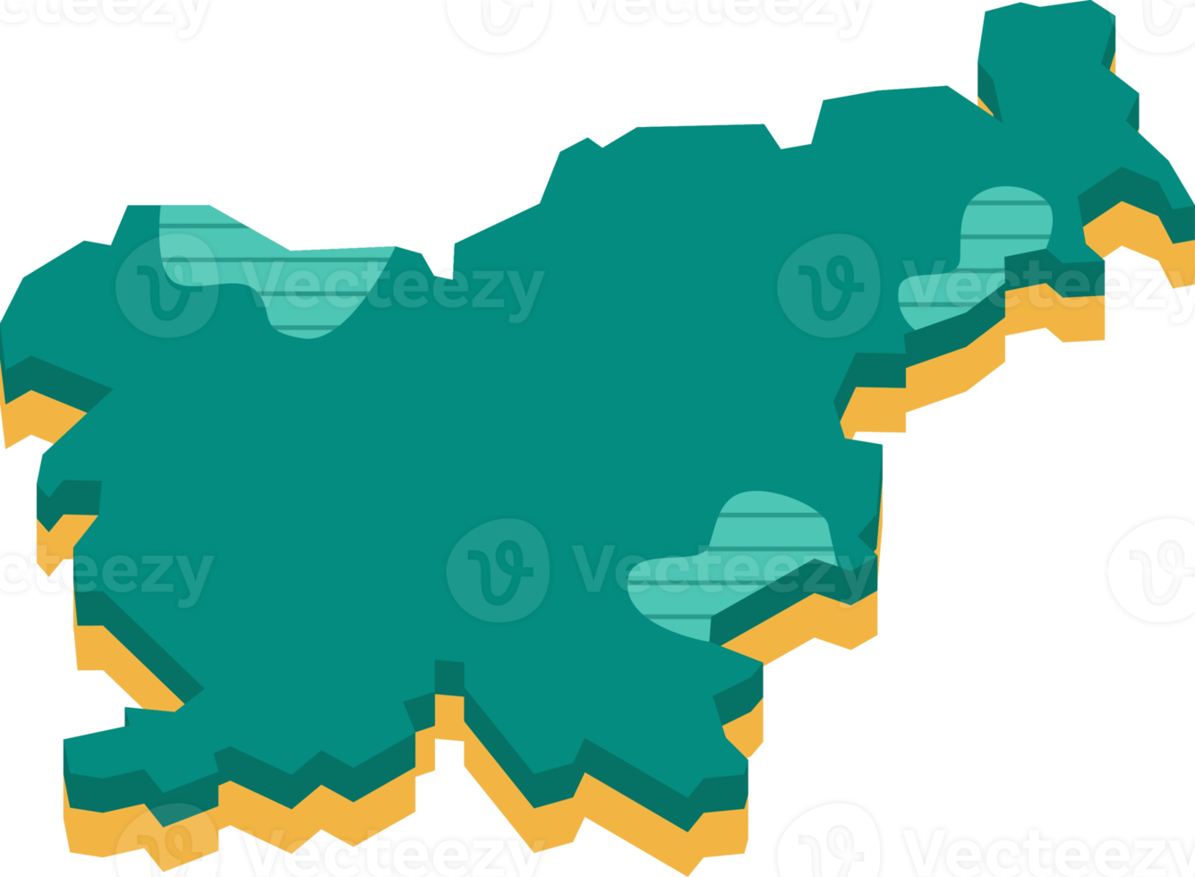 3d map of Slovenia png