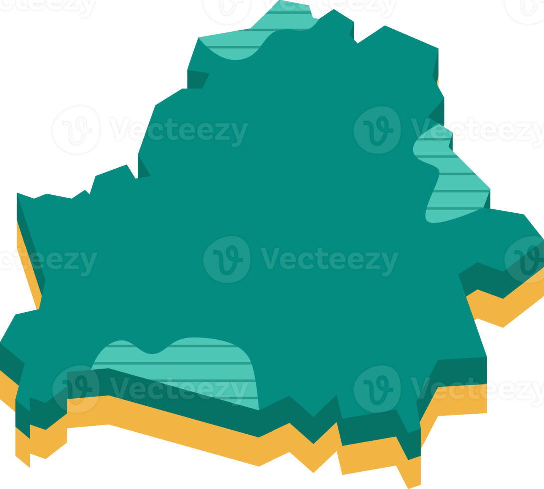 mapa 3D da Bielorrússia png