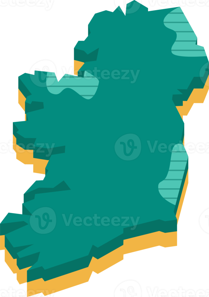 3d map of Ireland png