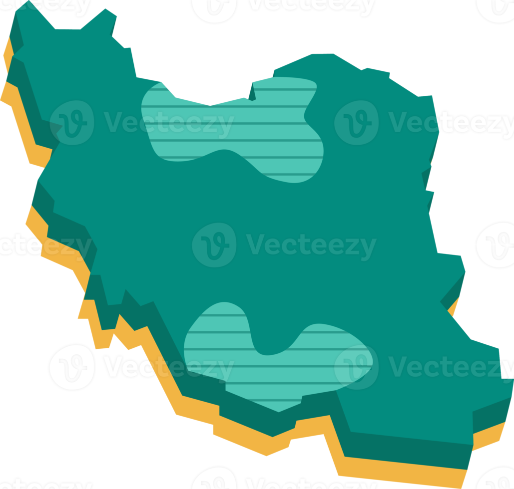 3d map of Iran png