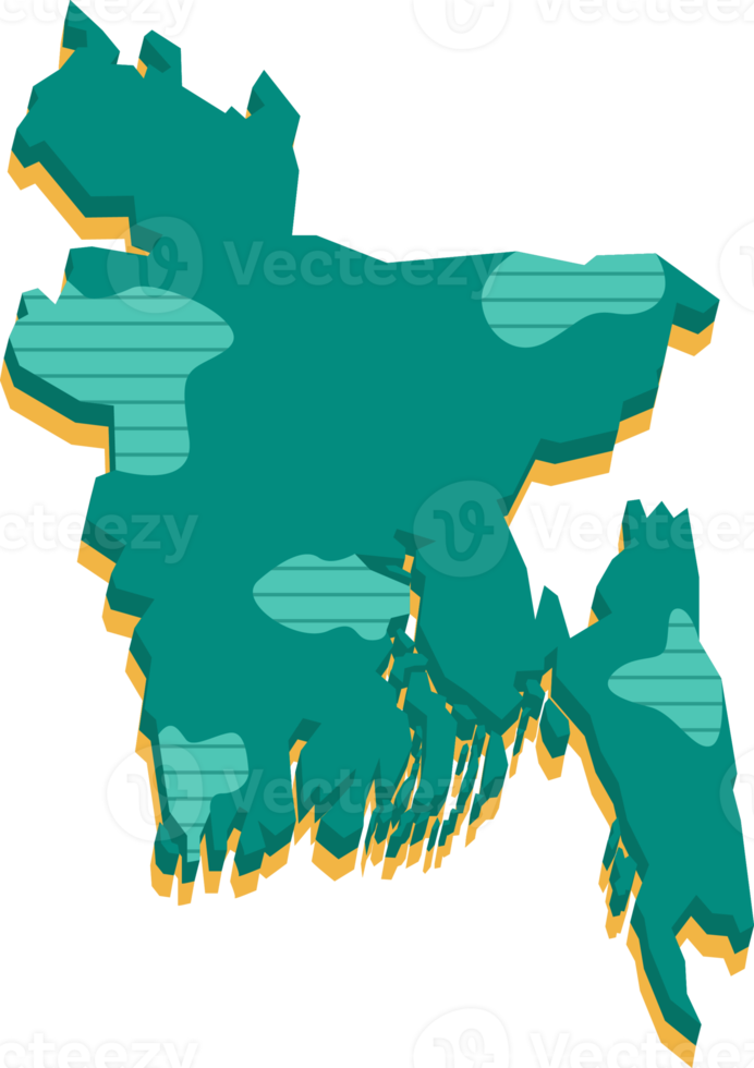 3d map of Bangladesh png
