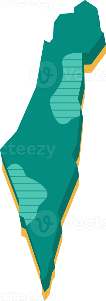 3d map of Israel png
