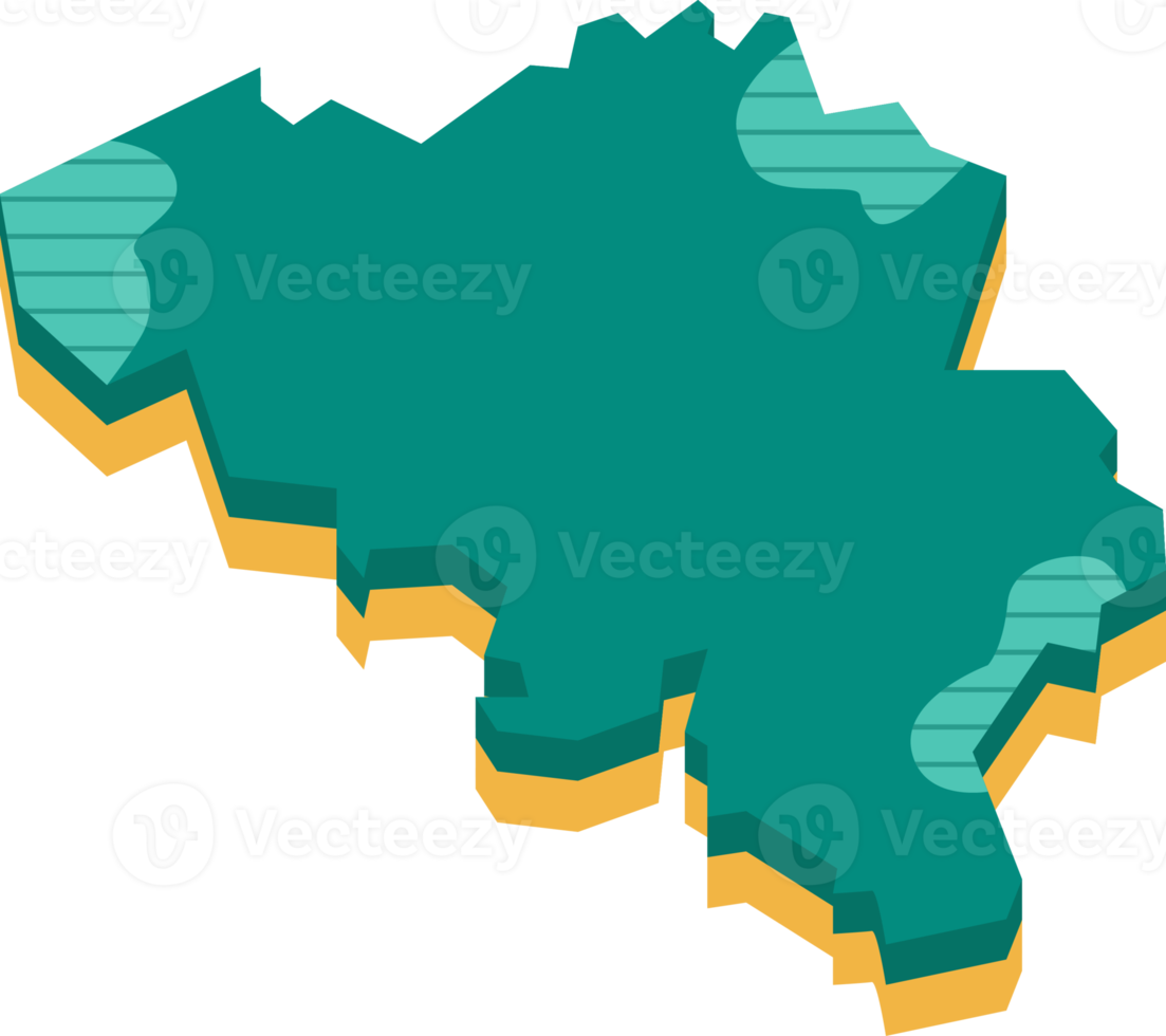 3d map of Belgium png