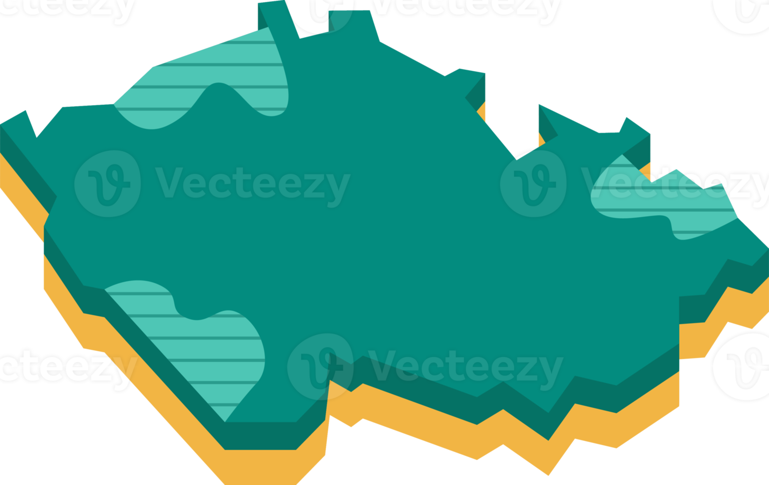 3d map of Czech png