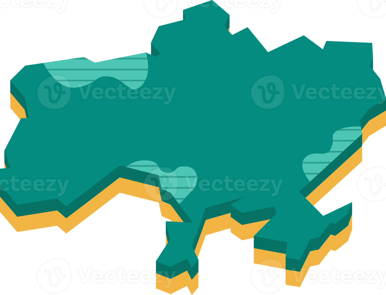 3d map of Ukraine png