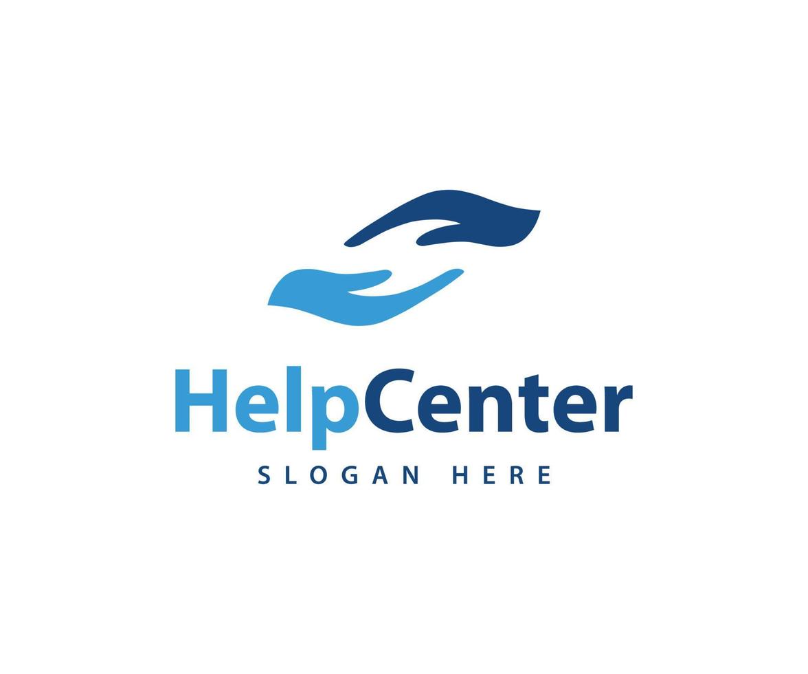 Helping Hand Logo. Help Logo Template vector