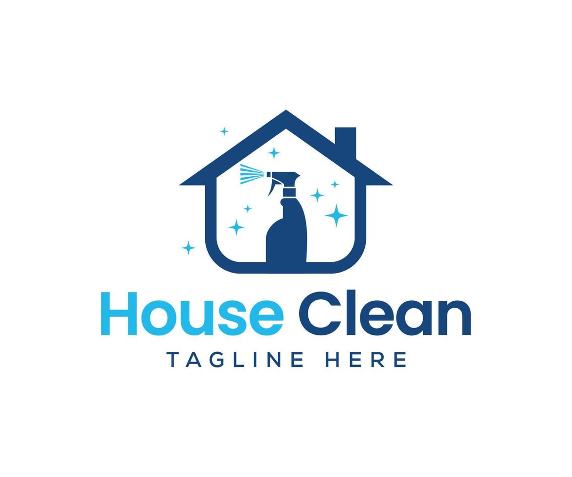 House Cleaning Logo Icon Vector Template