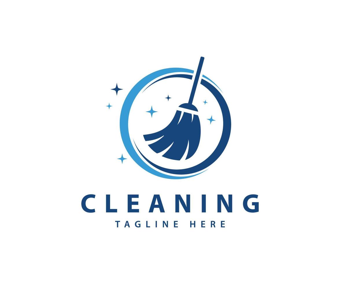 Creative Cleaning Logo Design Template vector