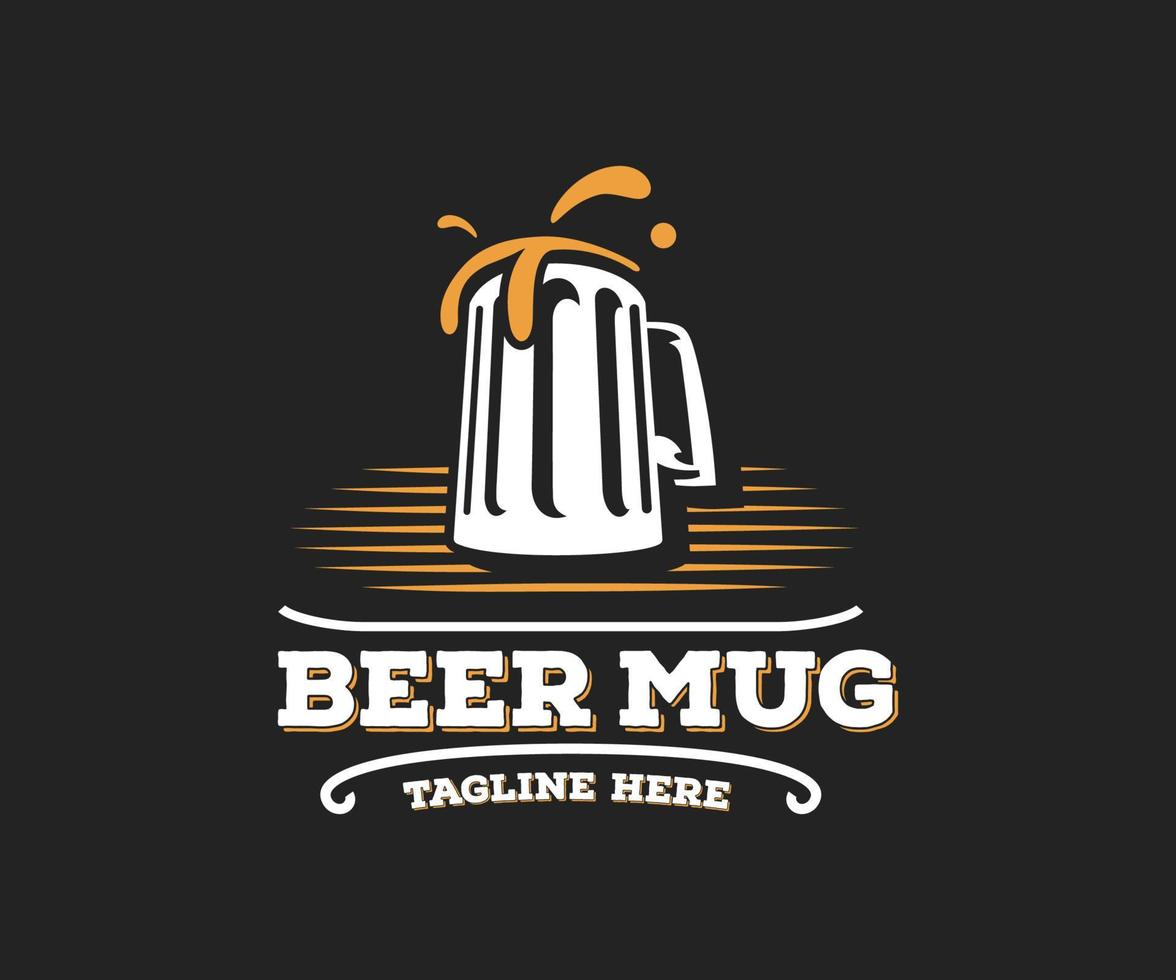 Beer Logo Design. Bar Logo Design Template. vector