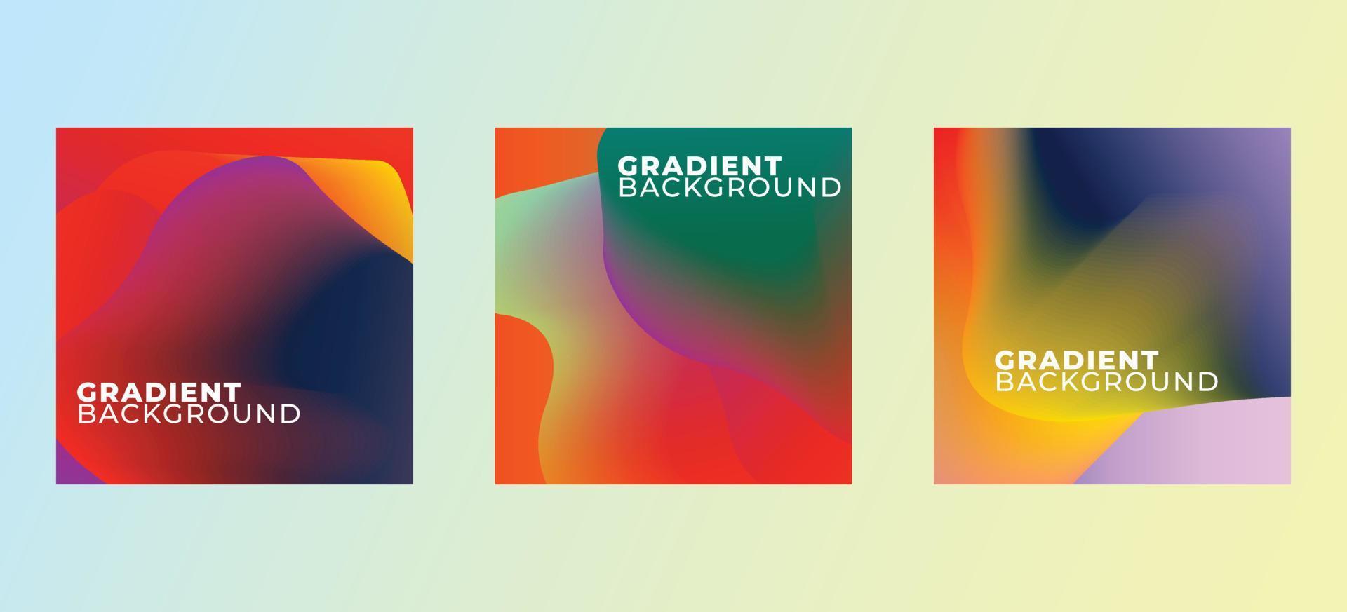 Abstract gradient background for poster vector