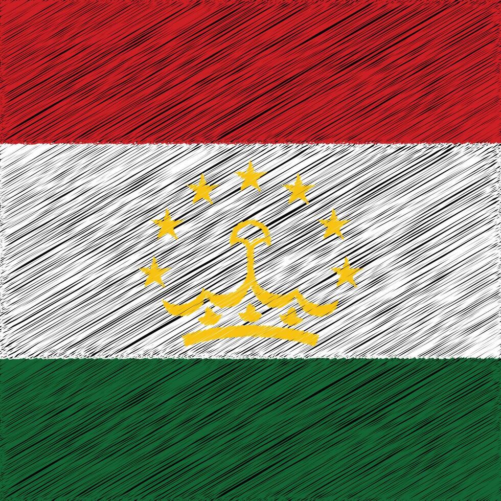 Tajikistan Independence Day 9 September, Square Flag Design vector