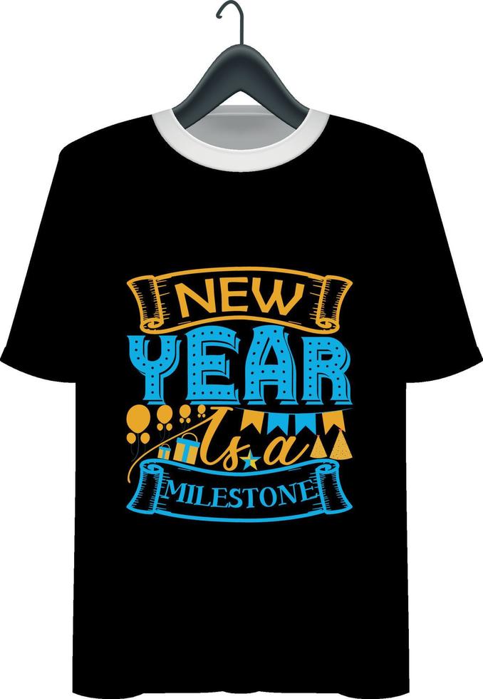 New year t-shirt design vector