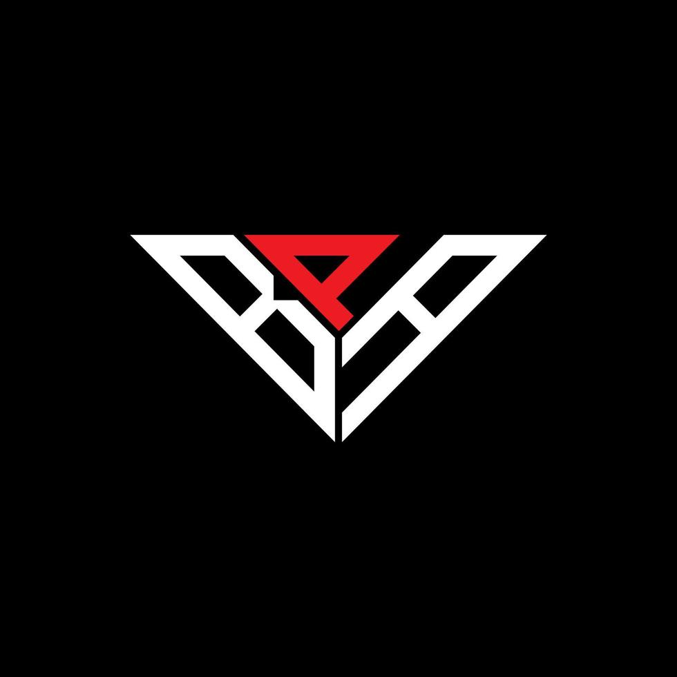BPA letter logo creative design with vector graphic, BPA simple and modern logo in triangle shape.