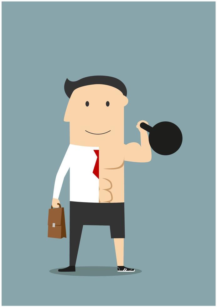 Healthy lifestyle and work balance concept vector