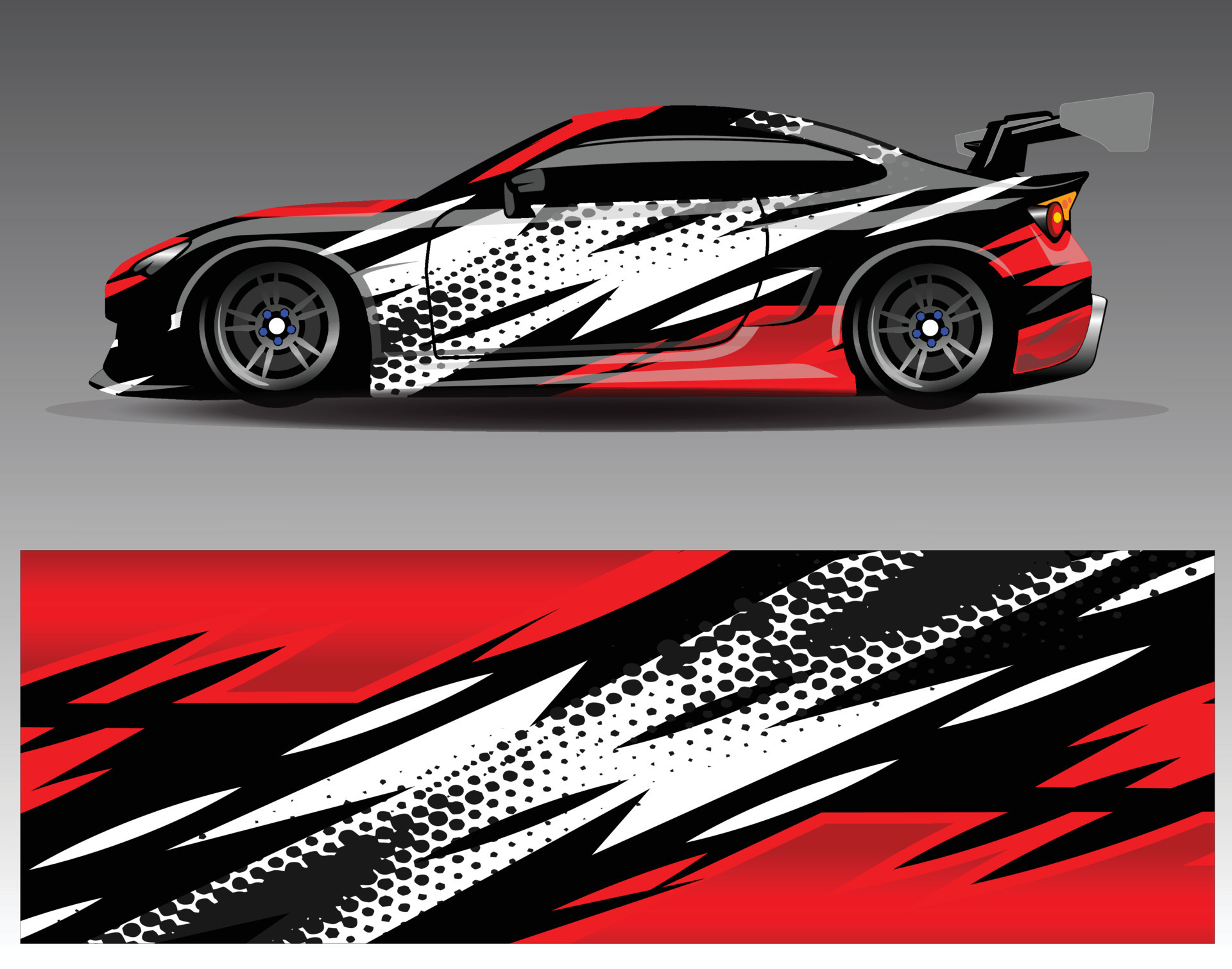 Car wrap design vector Graphic abstract stripe racing background kit Car wrap design vector Graphic abstract stripe racing background kit