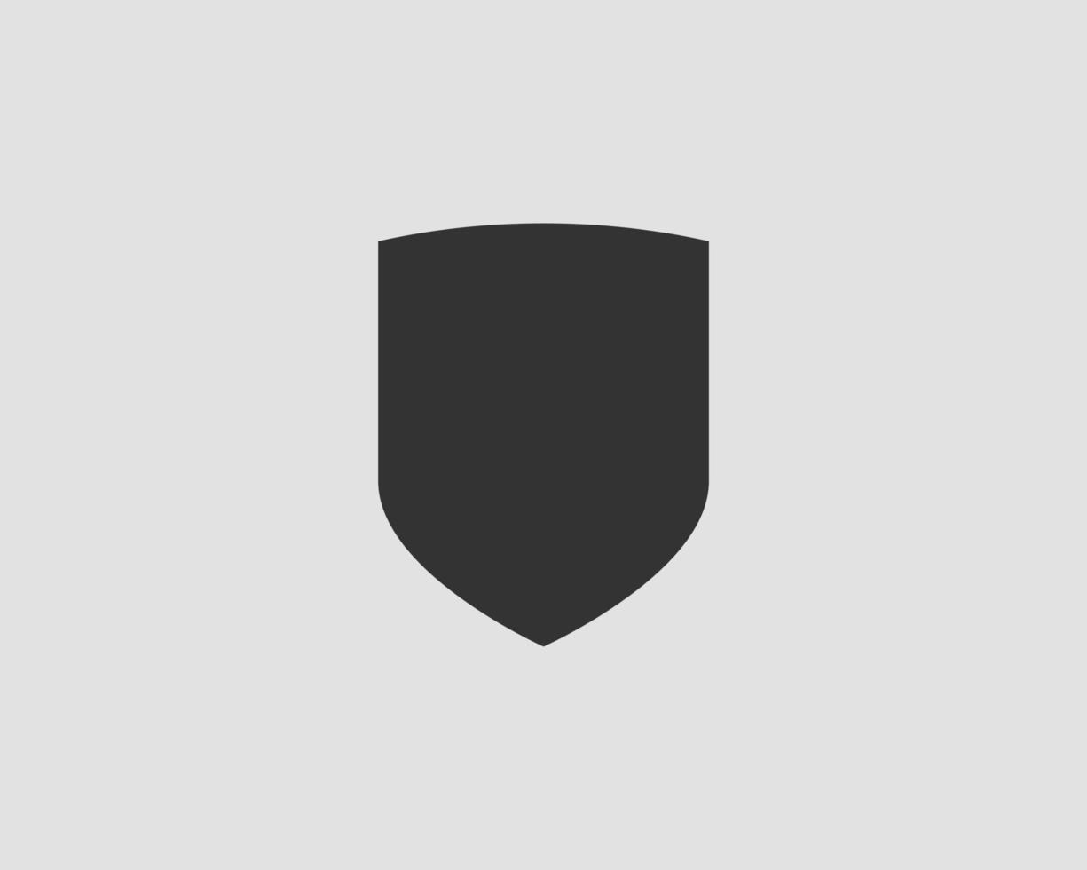 Shield icon vector. Safe and protect logo. vector