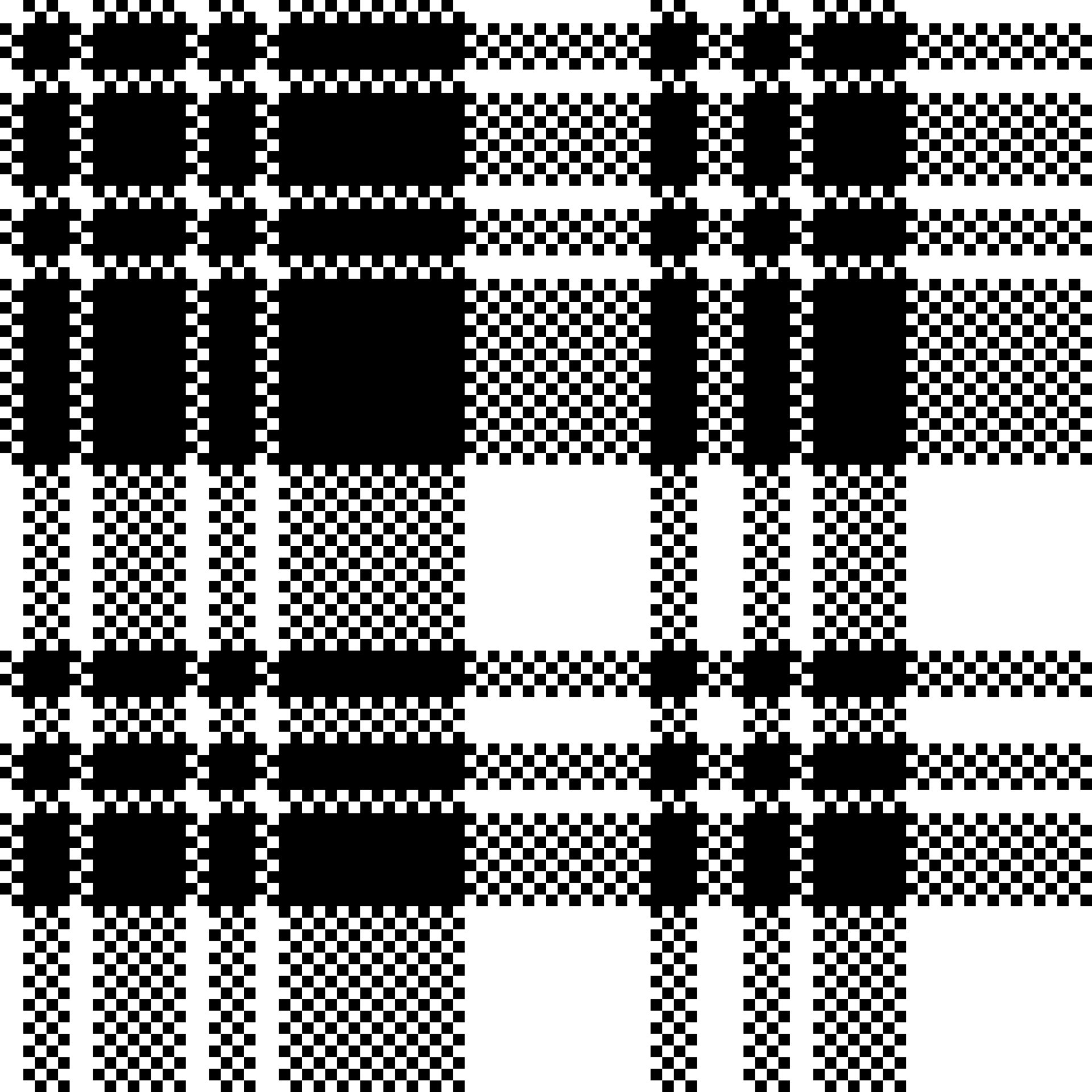 Black and white fabric texture check seamless Vector Image