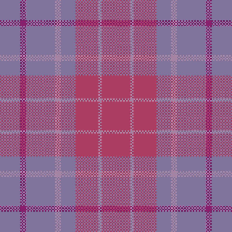 Pixel background vector design. Modern seamless pattern plaid. Square texture fabric. Tartan scottish textile. Beauty color madras ornament.