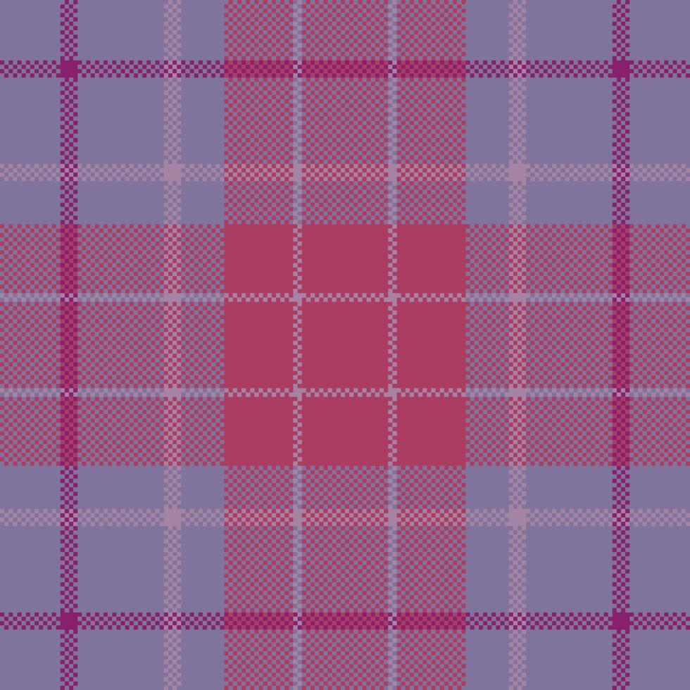 Pixel background vector design. Modern seamless pattern plaid. Square texture fabric. Tartan scottish textile. Beauty color madras ornament.