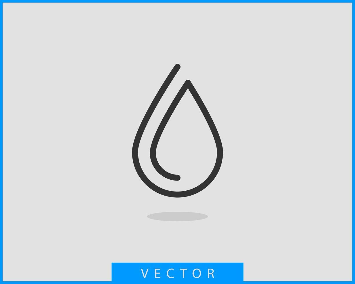 gota agua icono vector aislado elemento de diseño