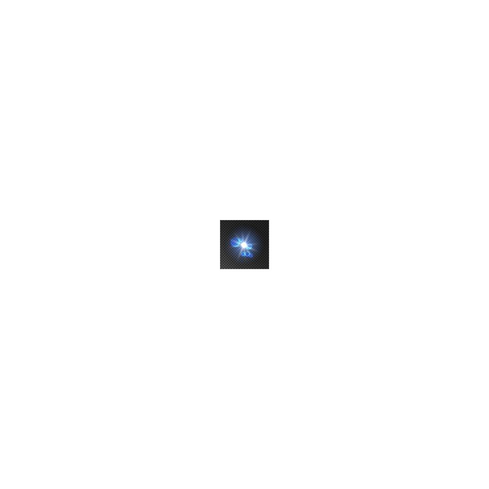 Spot light with lens flare effect. Lamp flash vector