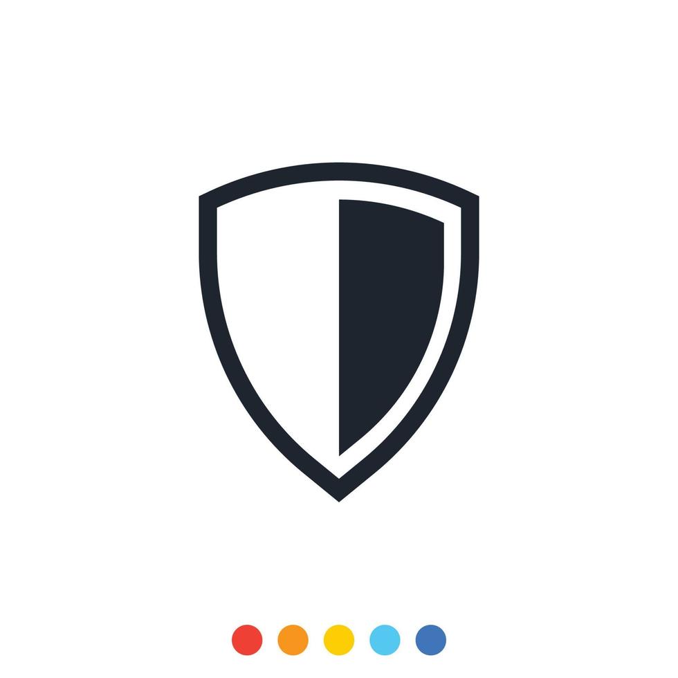 Protection shield icon,Interception icon,Antivirus icon. vector