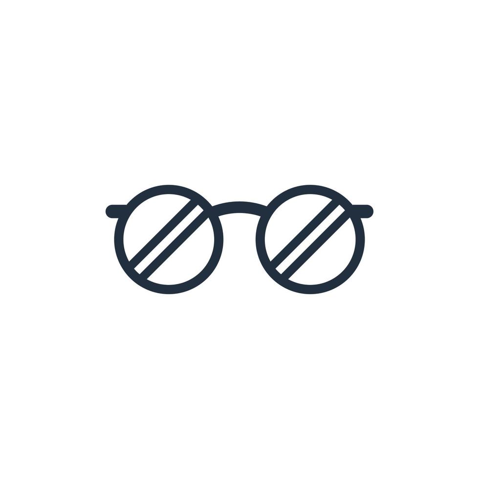 Cute glasses icon, Vector and Illustration.