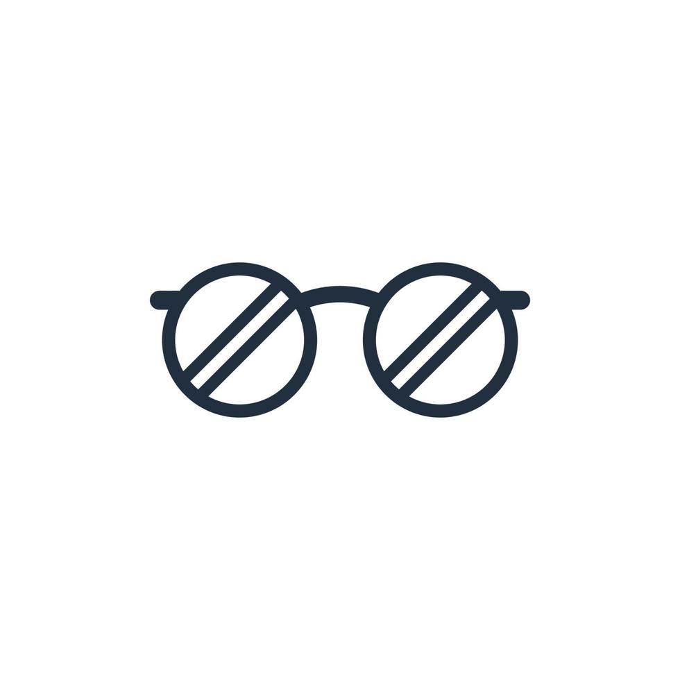 Cute glasses icon, Vector and Illustration.