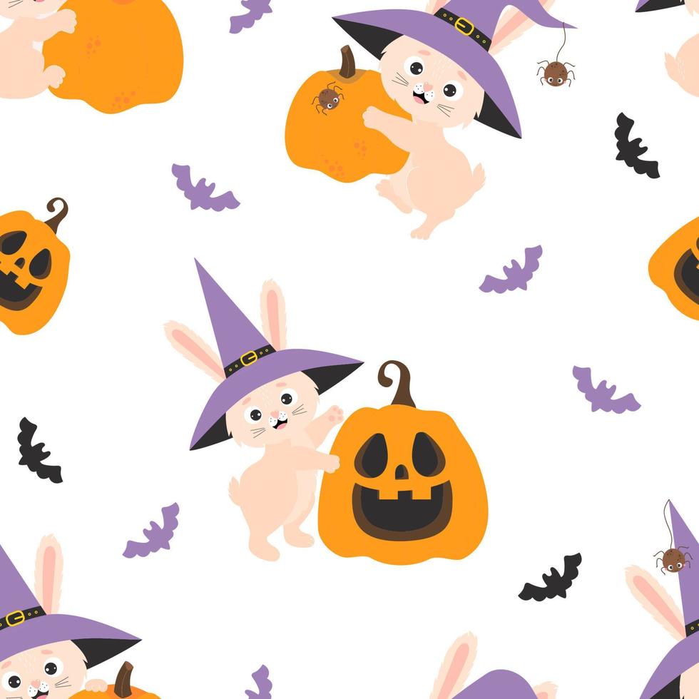 Seamless pattern Halloween vector