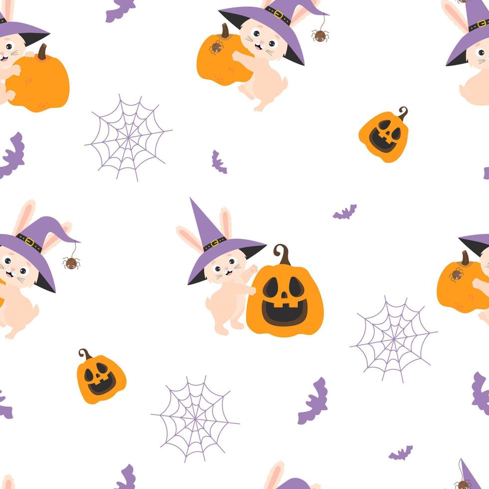 Seamless pattern Halloween vector