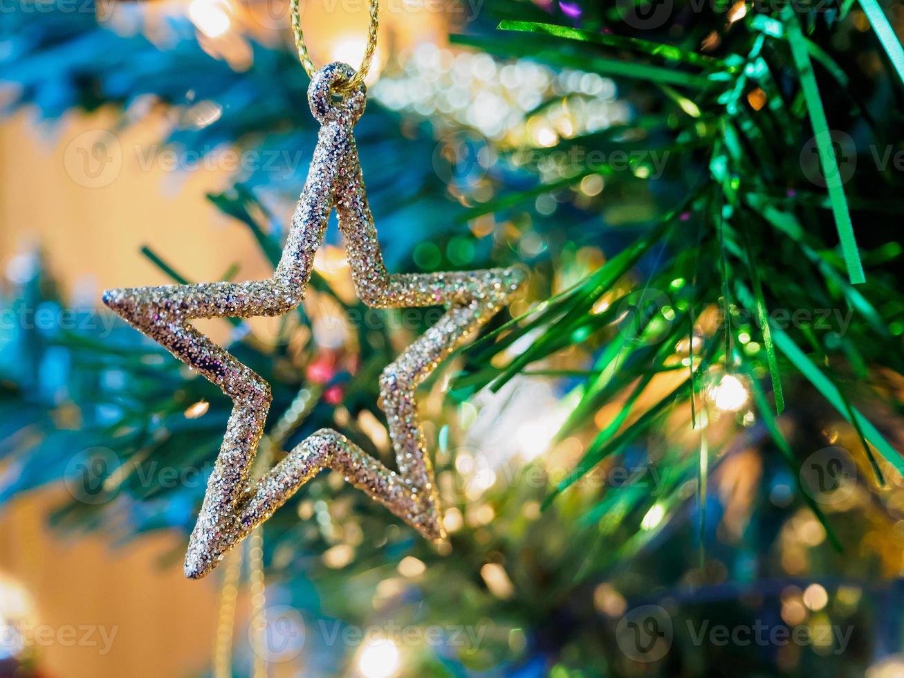 Christmas tree decorations photo