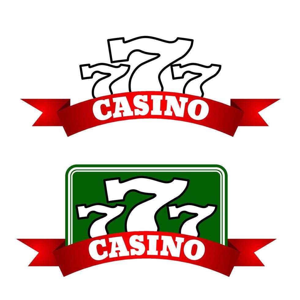 icono de jackpot casino con ganador triple siete vector
