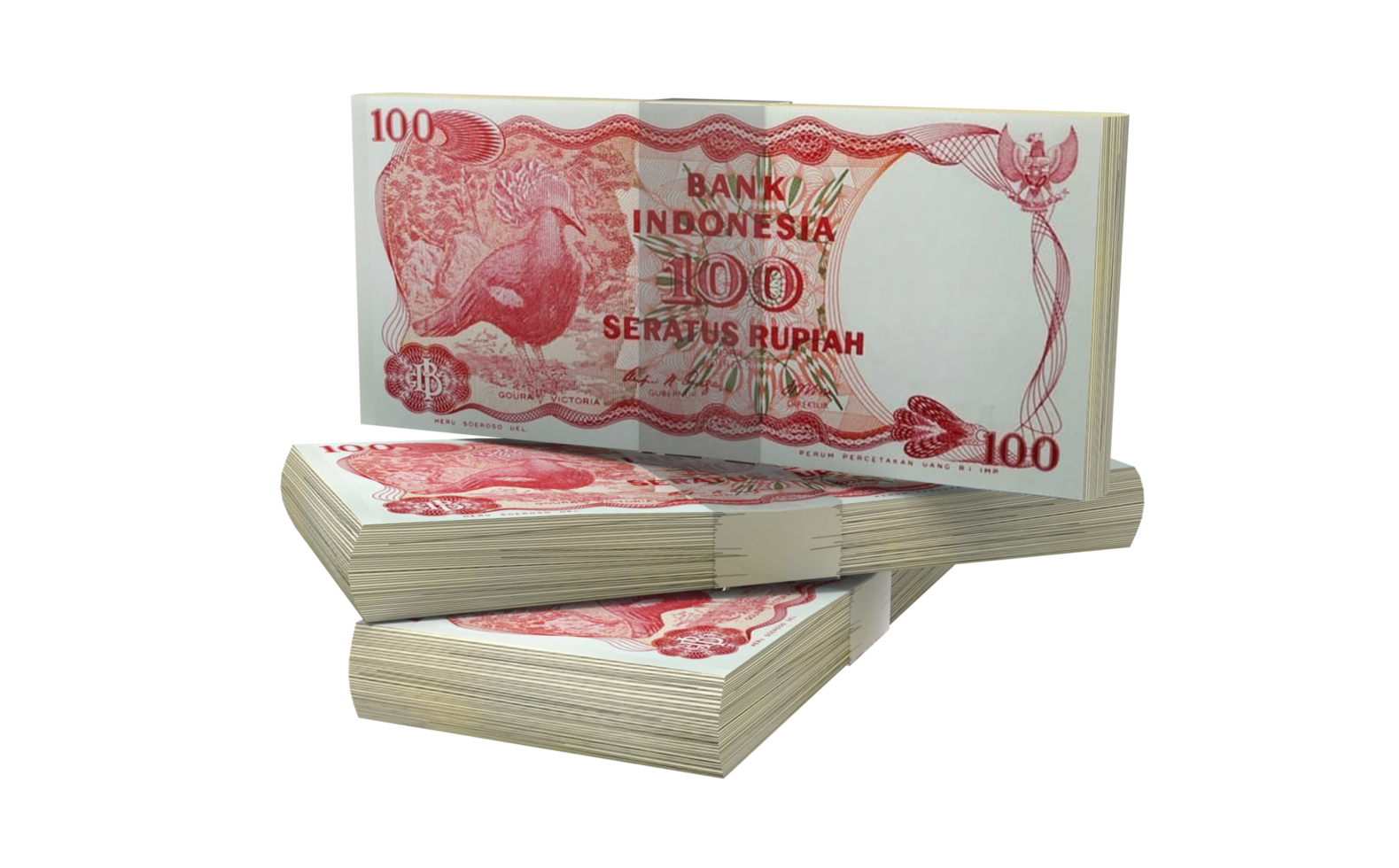 100 Indonesian rupiah old money png