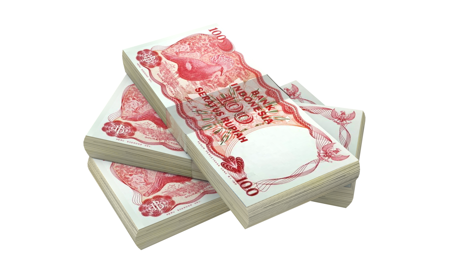 100 Indonesian rupiah old money png