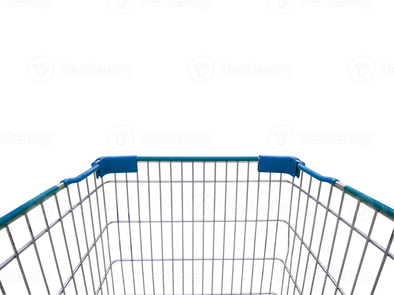 shopping cart isolated on white background photo