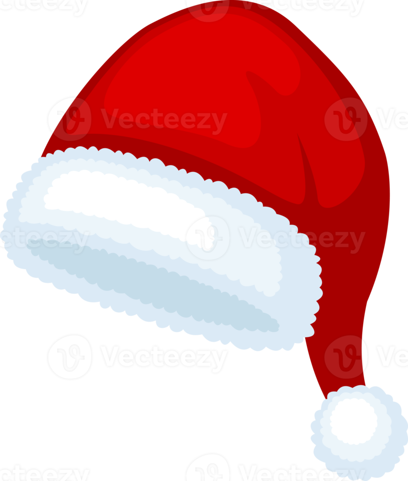 de kerstman claus hoed geïsoleerd, illustratie png