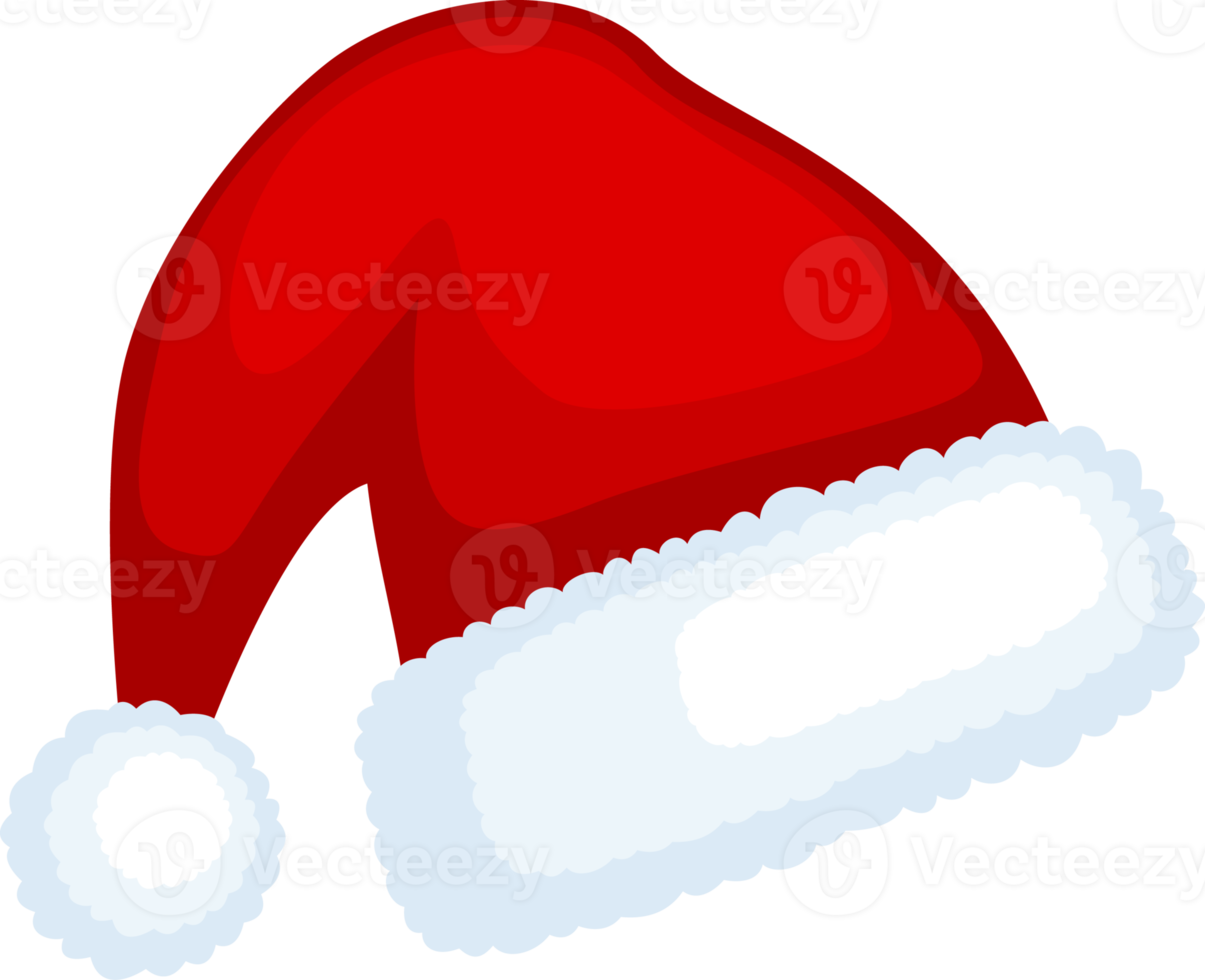 Santa Claus cappello isolato, illustrazione png