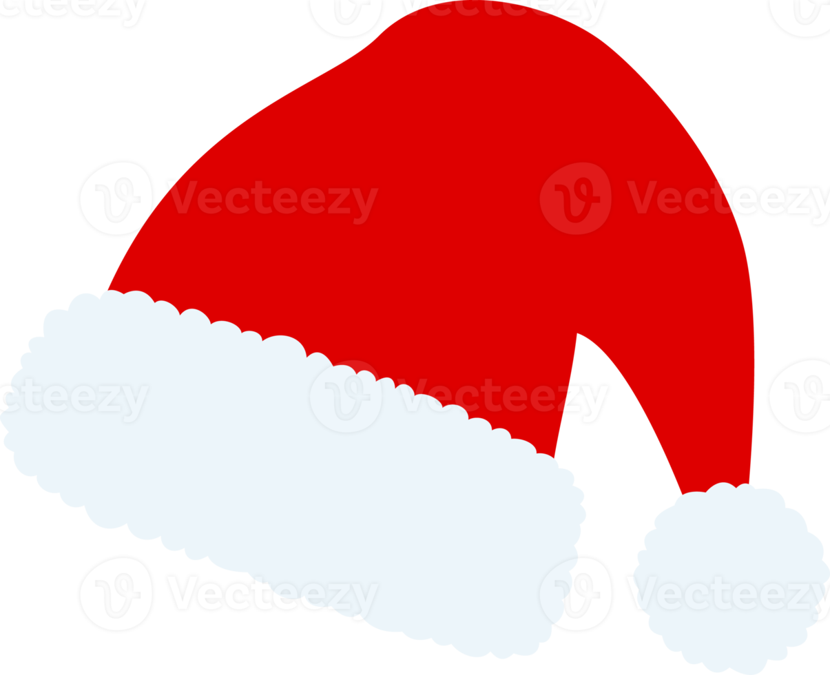 Santa Claus cappello isolato, illustrazione png