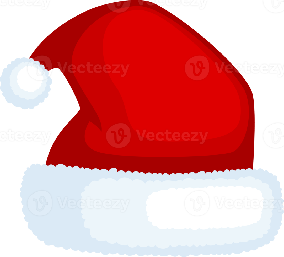 santa claus hatt isolerat, illustration png