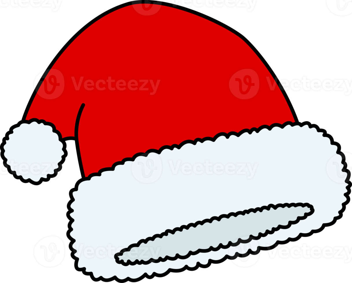 Santa Claus cappello isolato, illustrazione png