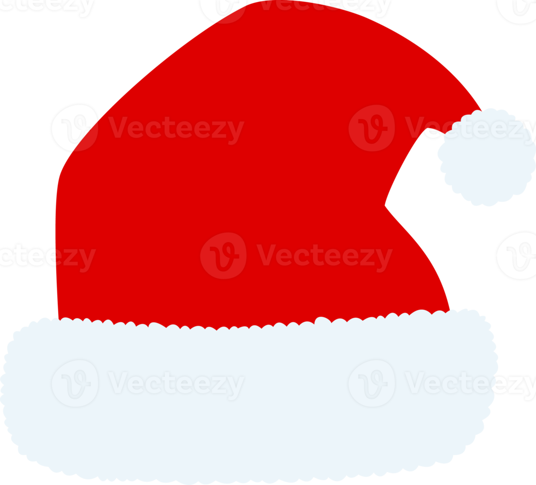 santa claus hatt isolerat, illustration png