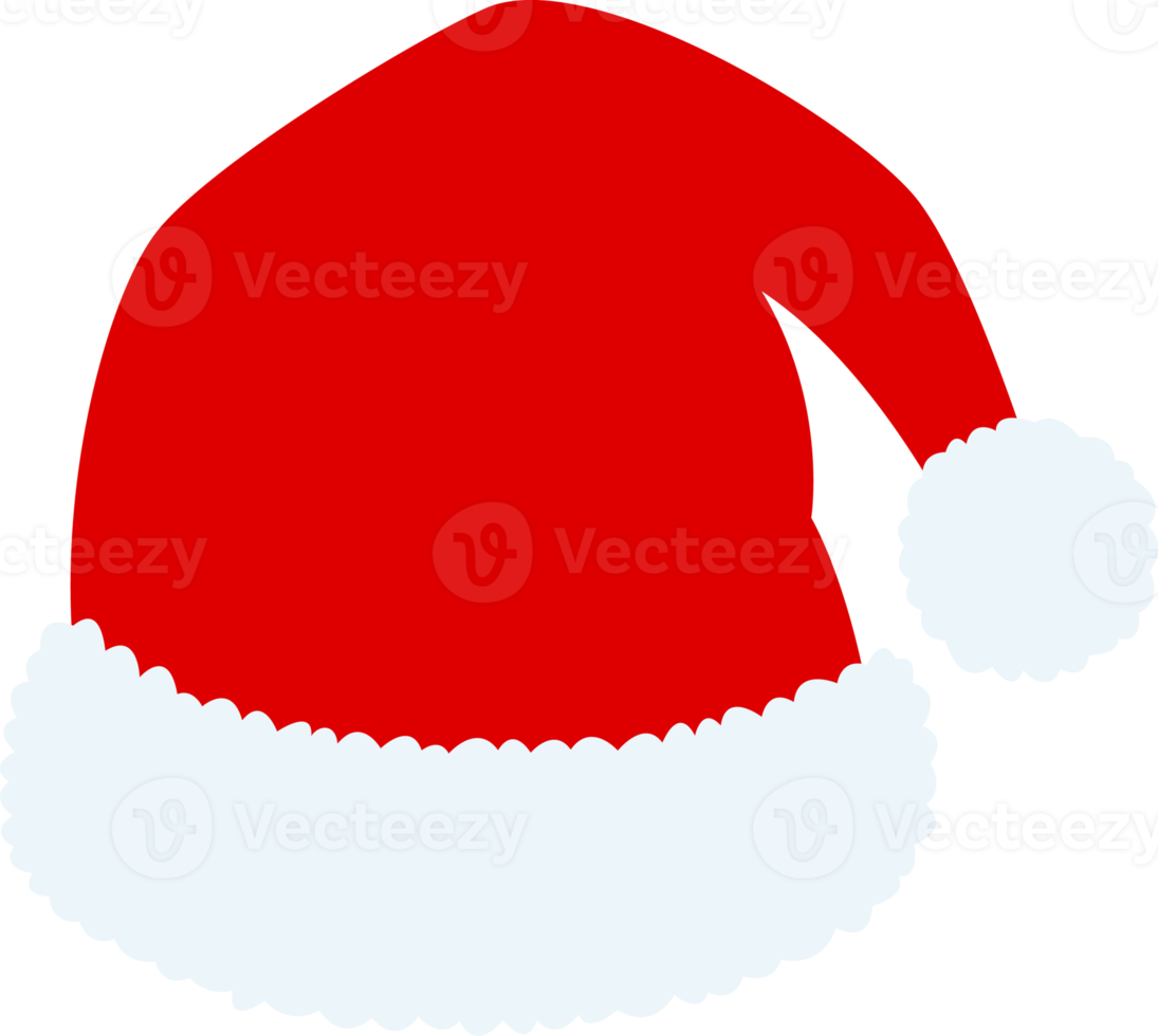 de kerstman claus hoed geïsoleerd, illustratie png