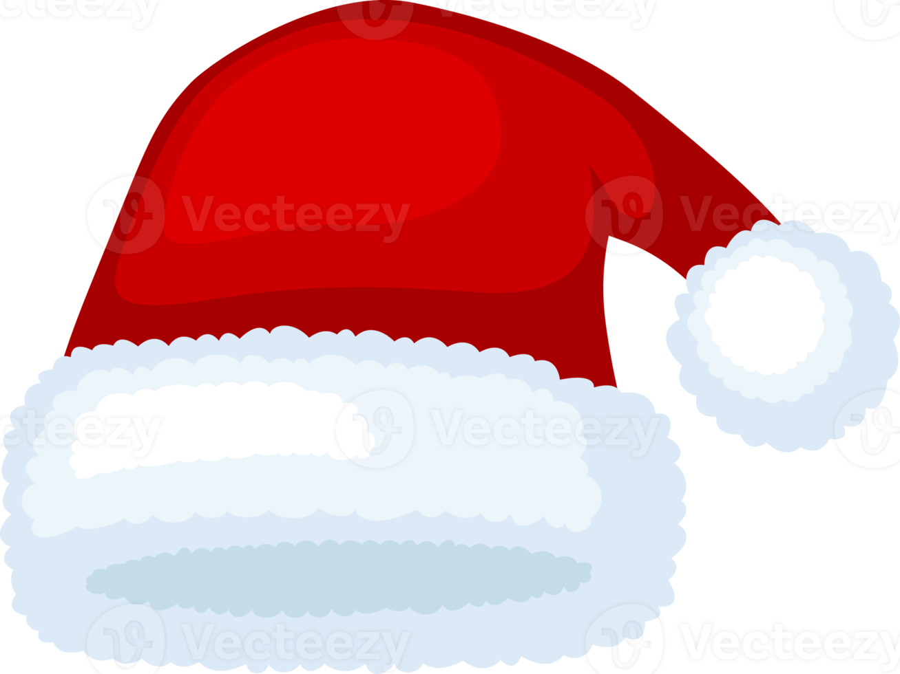 de kerstman claus hoed geïsoleerd, illustratie png