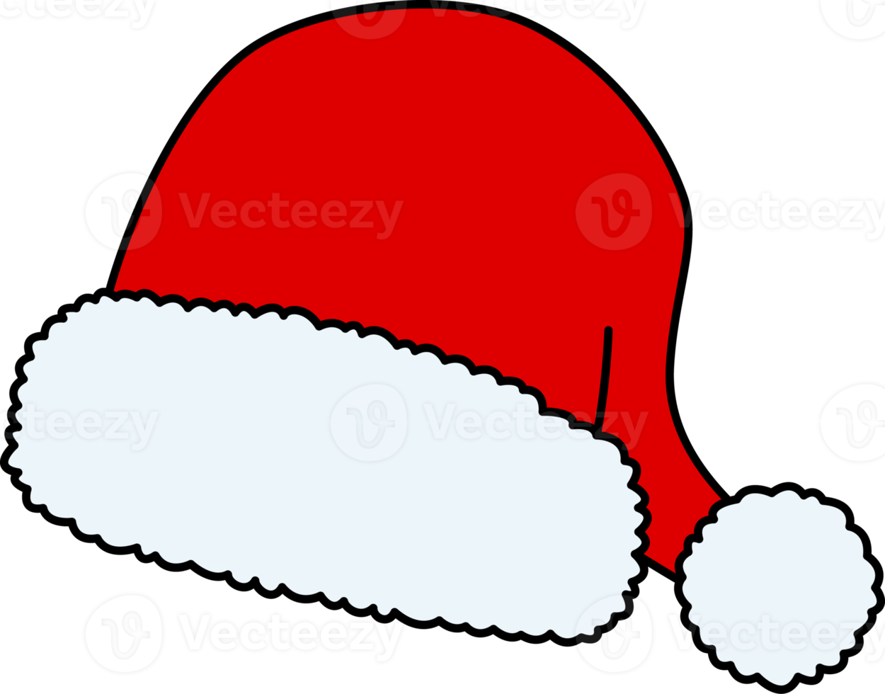 weihnachtsmannmütze isoliert, illustration png