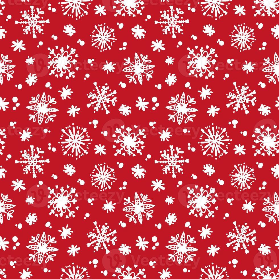 Snowflakes Seamless Pattern photo