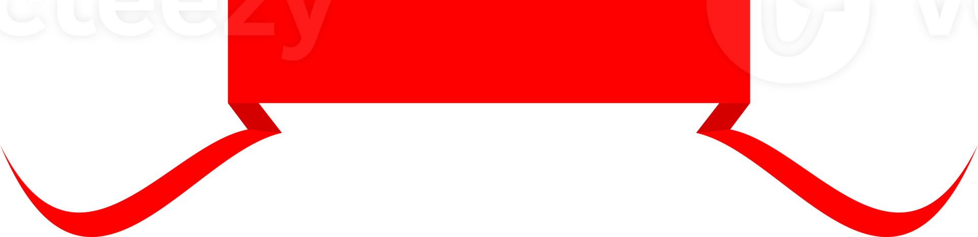 Red ribbon banner png